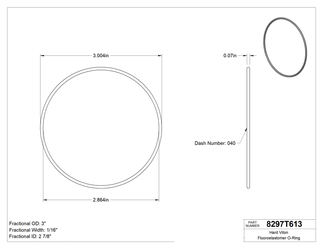Technical drawing - 8297T613